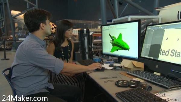 Smithsonian博物馆公布标志性的“发现”号航天飞机3D扫描仪