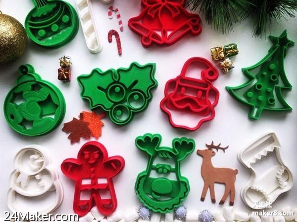 10大最受欢迎的3D打印圣诞小玩意儿